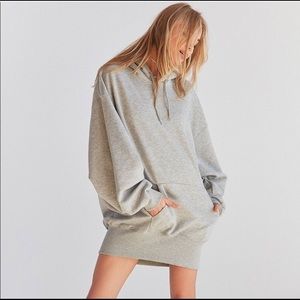 Silence & noise oversized grey hoodie xs-s